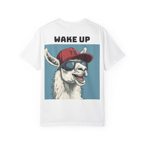 Llama Graphic T‑Shirt — 'Sweet Dreams' Front Text & Cool Llama Back Print