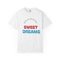 Llama Graphic T‑Shirt — 'Sweet Dreams' Front Text & Cool Llama Back Print